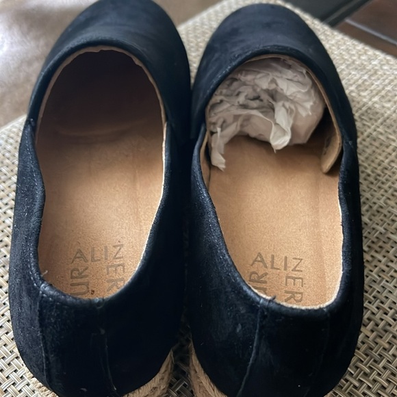 Naturalizer Thea 3 Platform Slip On Espadrilles Black Shoes - Picture 5 of 8